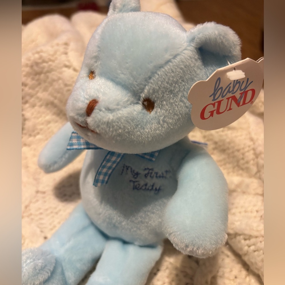 Baby Gund My First Teddy Blue Bear